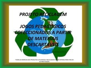 Apostila Atividades O Tema Reciclagem Jogos Educativos