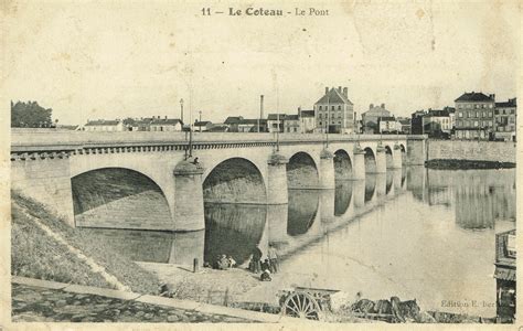 Le Coteau Le Pont Carte Postale Ancienne Et Vue D Hier Et Aujourd