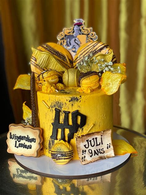 Harry Potter Hufflepuff Cake Cake Birthday Cake Desserts