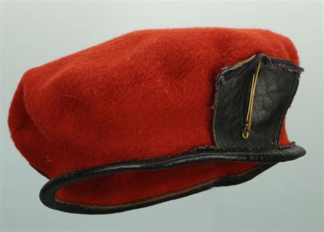 BÉret Rouge Parachutiste Des Troupes De Marine Type 2