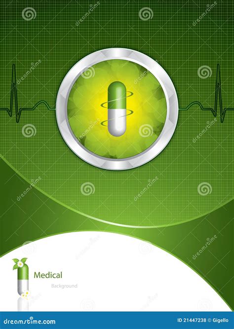 Green Medical Background Royalty Free Stock Photos - Image: 21447238