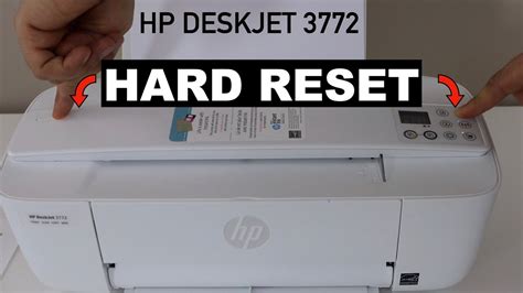 HP DeskJet 3772 Hard Reset Fix Many Printer Problems YouTube