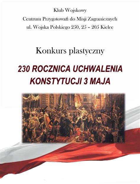 Konkurs Plastyczny Pn Rocznica Uchwalenia Konstytucji Maja