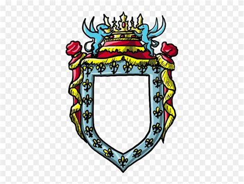 How To Draw Coat Of Arms Shield Step By Step Clipart 2225919 Pinclipart