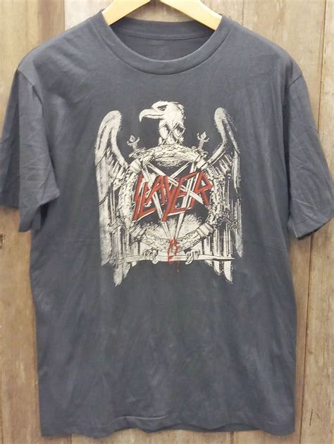 SLAYER 100 Cotton New Vintage Band T Shirt Vintage Band T Shirts