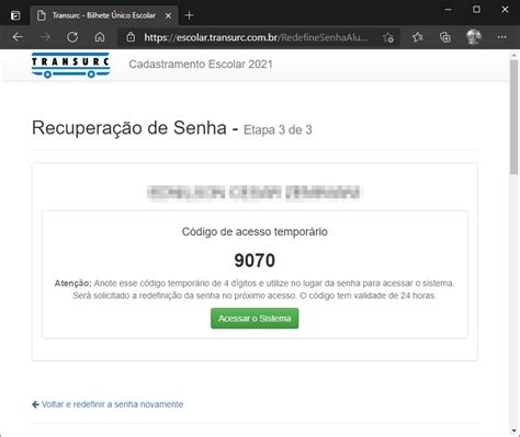 Recuperar Senha De Acesso Cadastramento Escolar Aluno