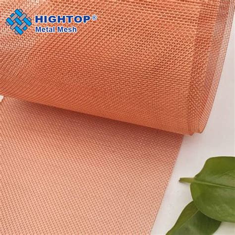 Ultra Fine 99 99 Pure Copper Woven Wire Mesh Fabric For EMI Emf RF