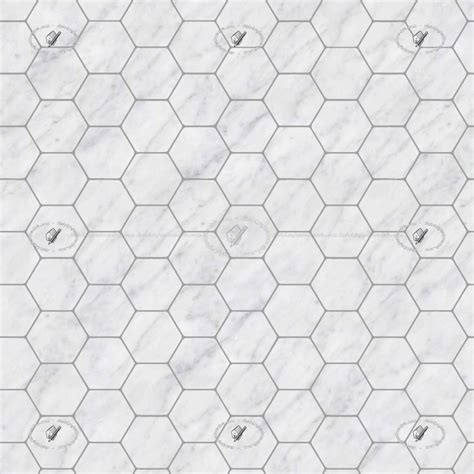 Hexagonal white marble floor tile texture seamless 1 21126 | Tile floor ...