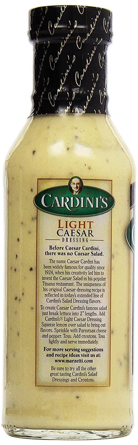 Cardinis Lite Caesar Dressing 12 Oz Delicious And Low Calorie Salad Dressing