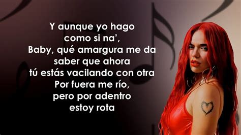 Karol G Amargura Letra Lyrics Hour Version Youtube