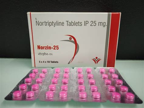 Norzin Nortriptyline IP Tablet 25 Mg Packaging Type Box At Rs 48