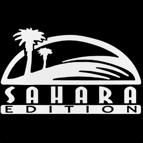 Jeep Wrangler Sahara Edition Fender Set Of 2 Decal Sticker