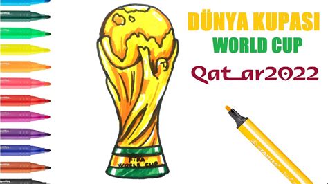 Easy Drawing World Cup Trophy I Kolay Dünya Kupası Çizimi I Kupa Nasıl