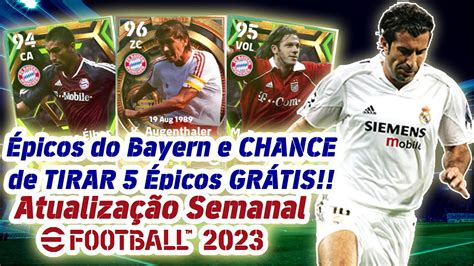 eFootball 2023 Atualização Semanal 24 08 Épicos do Bayern e