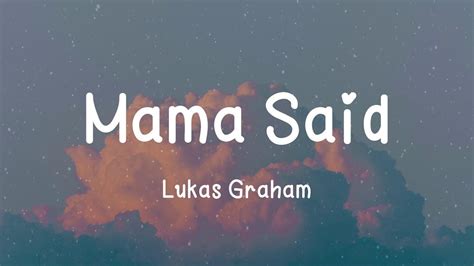 Lukas Graham Mama Said Lyric Video YouTube