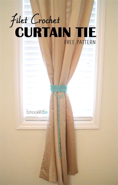 19 Free Patterns For Crochet Curtain Tie Backs