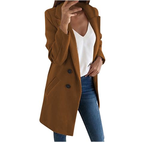 Patlollav Fashion Womens Plus Size Warm Coat Cardigan Winter Solid Long