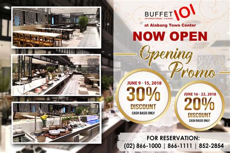 Manila Shopper: Buffet 101 ATC Grand Opening Promo: June 2018