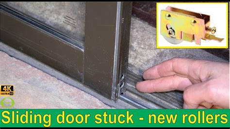 Sliding Door Stuck How To Replace The Rollers Youtube