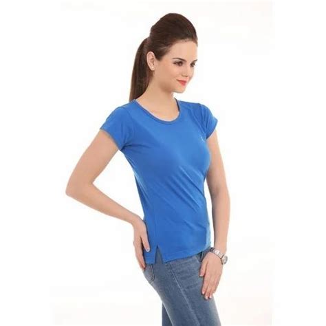 Ladies Blue Round Neck T Shirts At Rs 299 Piece Gandhi Nagar New