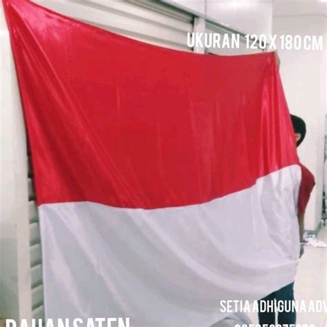 Jual Bendera Merah Putih X Bahan Satin Standar Outdoor Bendera