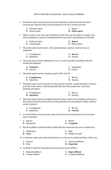 Cdin 8 Technical English 1 And 2 Cdin 8 Technical English 1 And 2