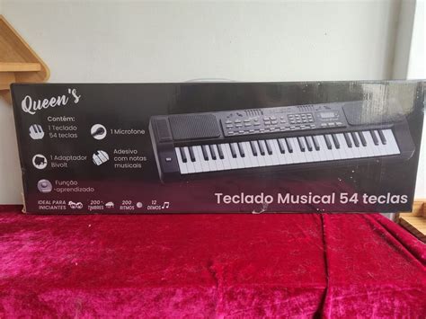 Teclado Musical Queens Teclas Preto Item De M Sica Queens Usado