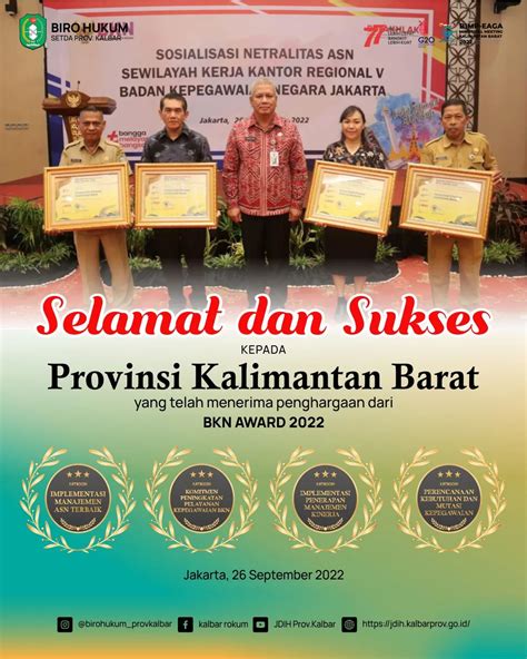 Pemerintah Provinsi Pemprov Kalimantan Barat Kalbar Sukses