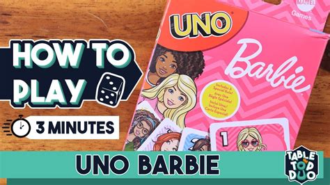 How To Play UNO Barbie In 3 Minutes Uno Barbie Card Game Rules