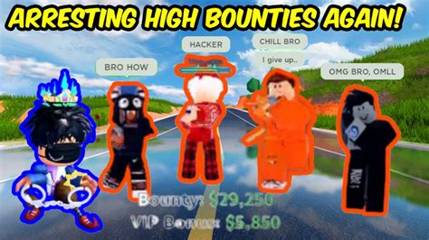 Arresting High Bounties Again In Jailbreak Youtube