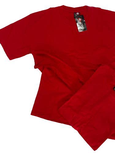 Jual Kaos Oblong Polos Merah Lengan Pendek Dewasa Katun Cardet M L XL