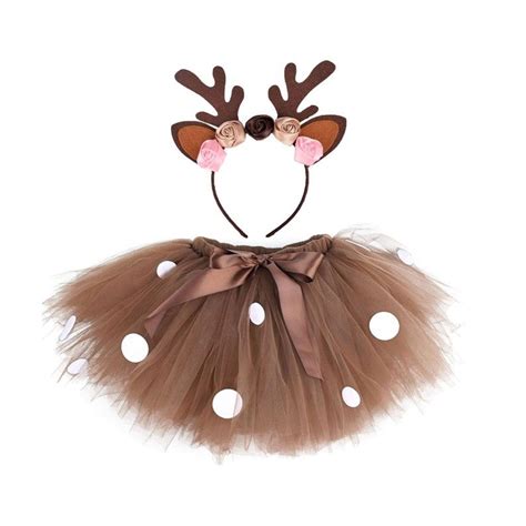 Deer Tutu Skirt Outfitreindeer Tutu Costume And Etsy Christmas Deer