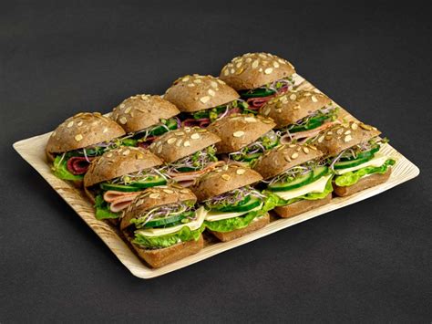 12er Mini Vollkorn Sandwich bärlifood Business Catering