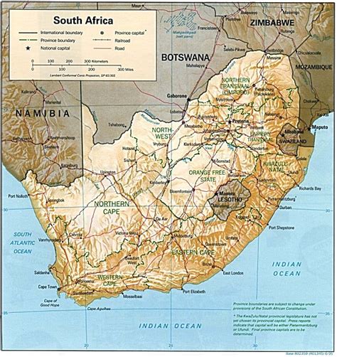 South Africa Map Pictures