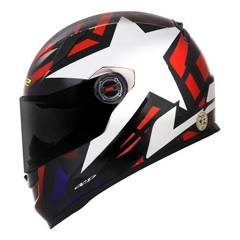 Capacete Moto Fechado Ls Classic Ff Starwar Preto Vermelho