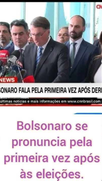 Primeiro Pronunciamento De Bolsonaro Após às Eleições Youtube