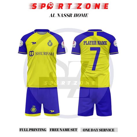 Jual Jersey Baju Bola Al Nassr Home 2022 2023 Premium Shopee Indonesia