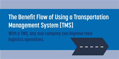 The Benefit Flow Of Using A Transportation Management System Tms