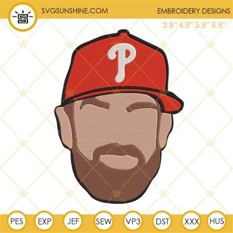 Bryce Harper Embroidery Design Files