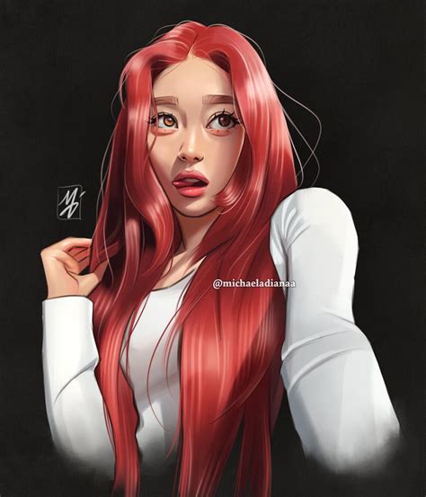 Red Haired Xiaoting ️ My Fanart R Kep1er