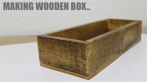 How To Make A Wooden Box With Hand Tools Youtube