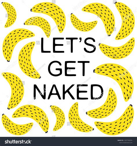 Lets Get Naked Funny Saying Quotes Vetor Stock Livre De Direitos