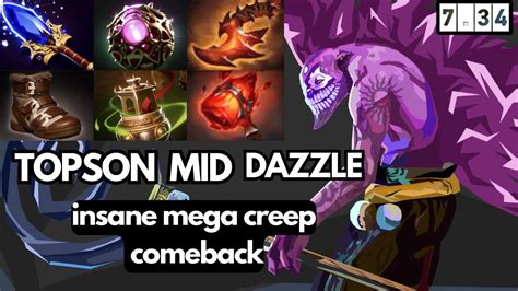 Topson Mid Dazzle Dota 2 Pro Immortal Dazzle Gameplay 7 34 YouTube