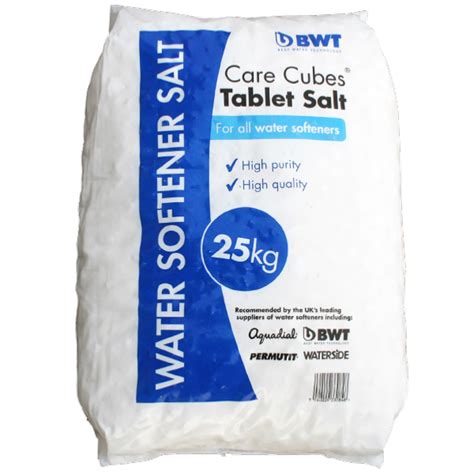 Bwt Water Softener Tablet Salt 25kg Care Cubes