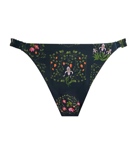 Agua By Agua Bendita Blue Vera Bouquet Bikini Bottoms Harrods UK