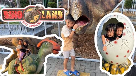 Wahana Dinosaurus Dinoland Kota Medan Melihat Jenis Dinosaurus