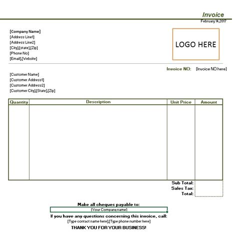 Download Simple Sales Invoice Format Images Invoice Template Ideas