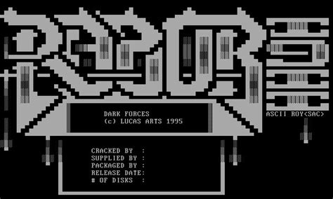 Razor 1911 Nfo Ascii 7 By Roy Sac On Deviantart Ascii Lucas Arts