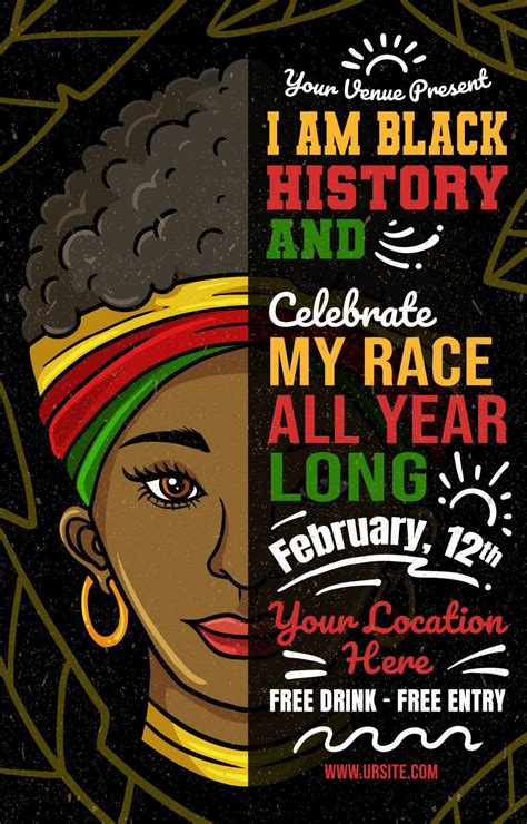 Black History Month Poster Concept 17431959 Vector Art at Vecteezy