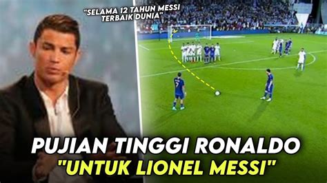 RONALDO Messi Manusia Ajaib Lihatlah Reaksi Saat Ronaldo Berikan